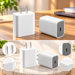 30W USB-C PD Power Adapter with 2-Pin Plug