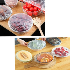 100-Piece Stretchable Elastic Food Storage Covers