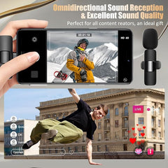 K9 Wireless Lavalier Microphone with USB-C Receiver