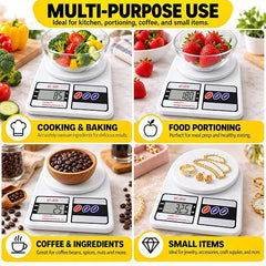 Digital Kitchen Food Weighing Scale with LCD Display