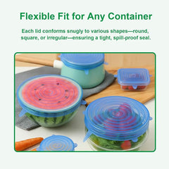 6-Pack Silicone Stretch Lids