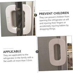 Adhesive Refrigerator Safety Lock with Double-Press Unlock
