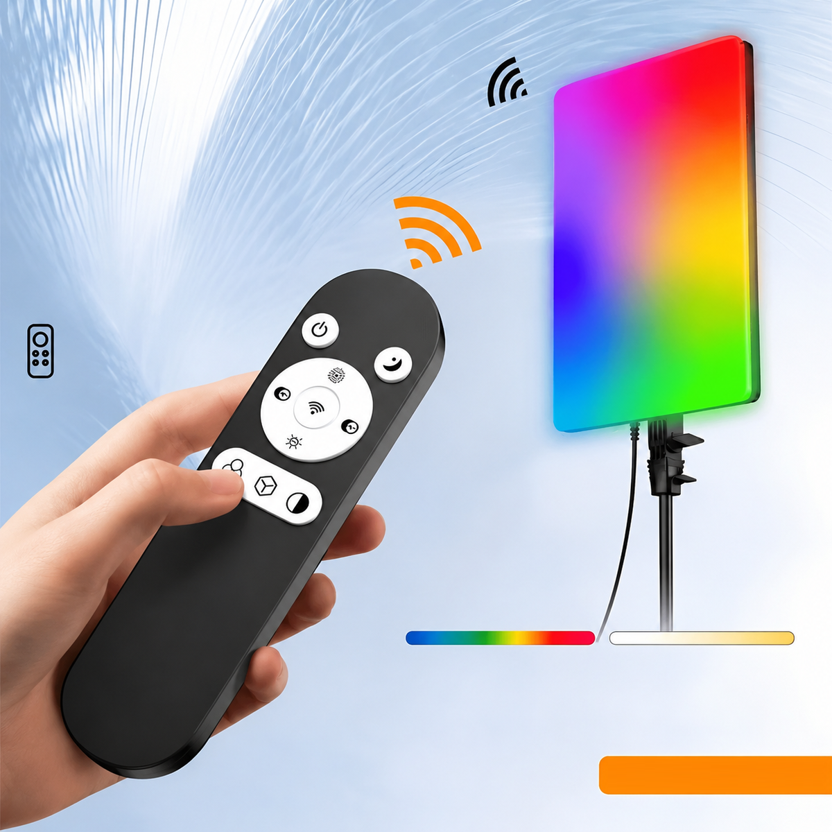 RGB LED Panel Fill Light with Adjustable Brightness