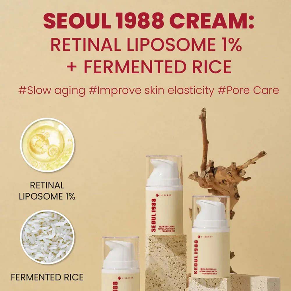 K-Secret SEOUL 1988 Cream with Retinal Liposome 1% & Fermented Rice