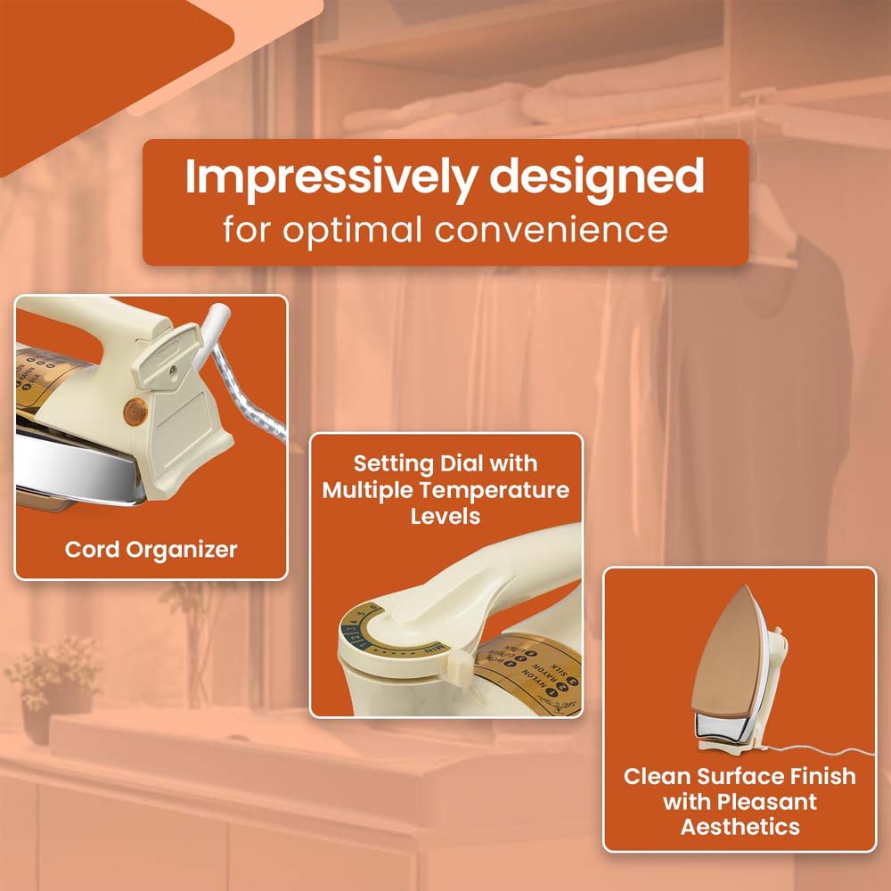 OE-21 Dry Iron with Teflon Coating