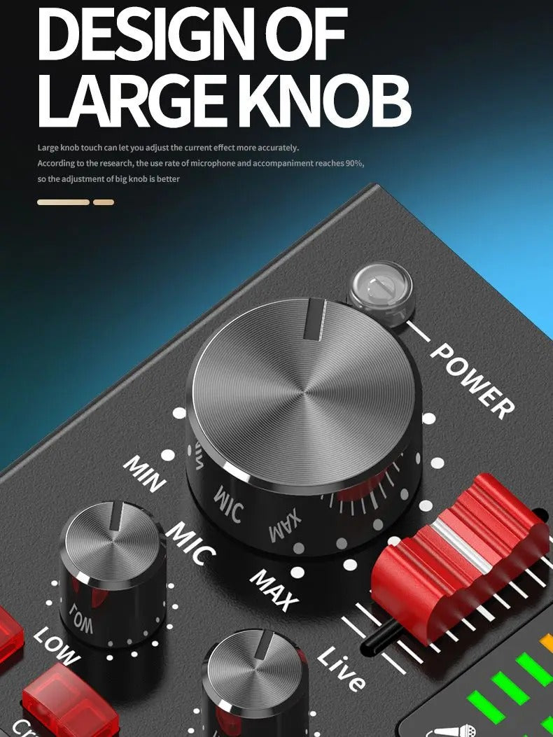 V88 Live Sound Card Mixer
