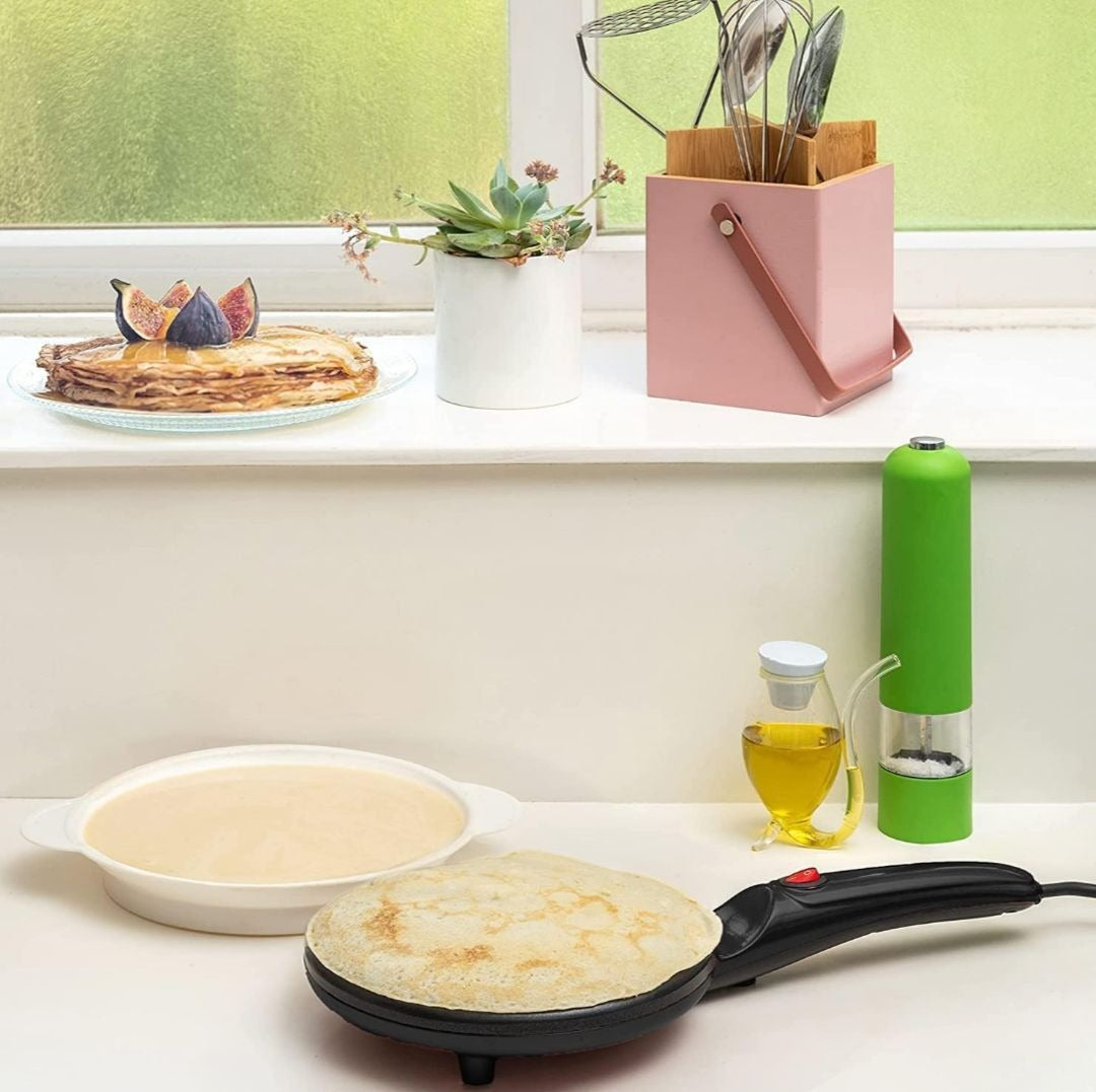 Electric Pancake & Crepe Maker with Auto