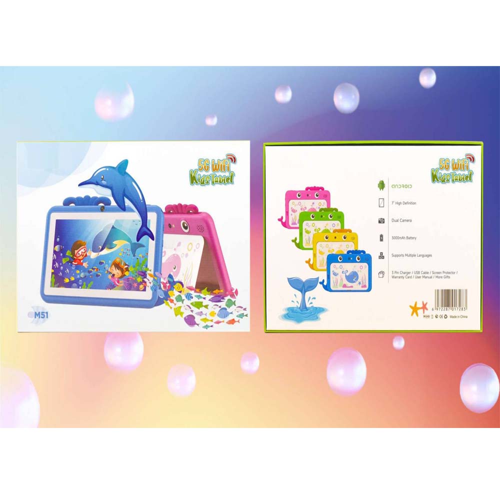 M51TB Kids Tablet 7" HD, 64GB, 3000mAh