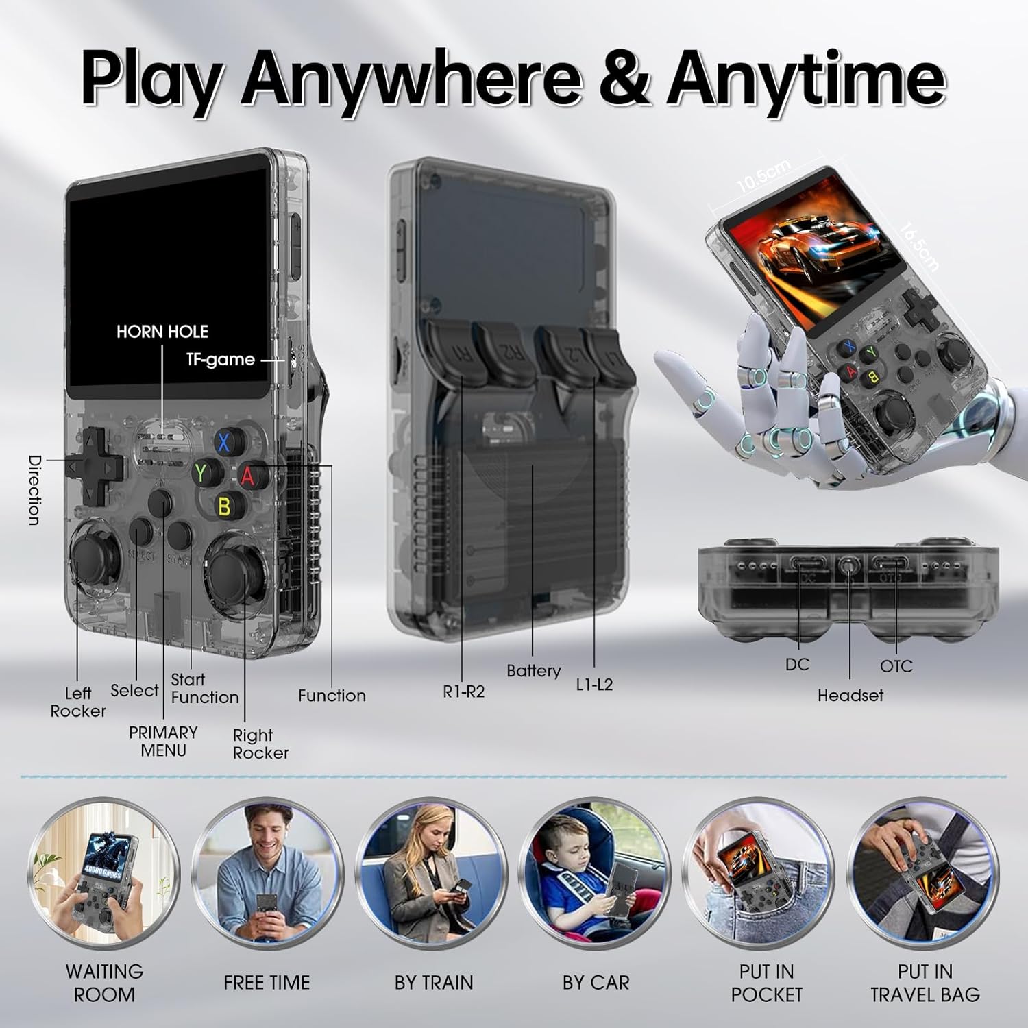 R36S Retro Handheld Game Console