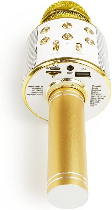 Golden Wireless Karaoke Microphone