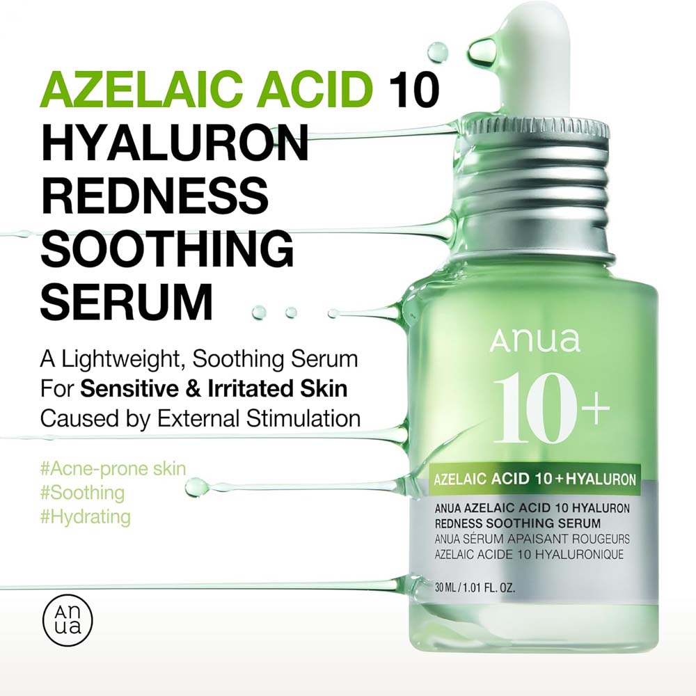 Anua Azelaic Acid 10 Soothing Serum with Hyaluronic Acid
