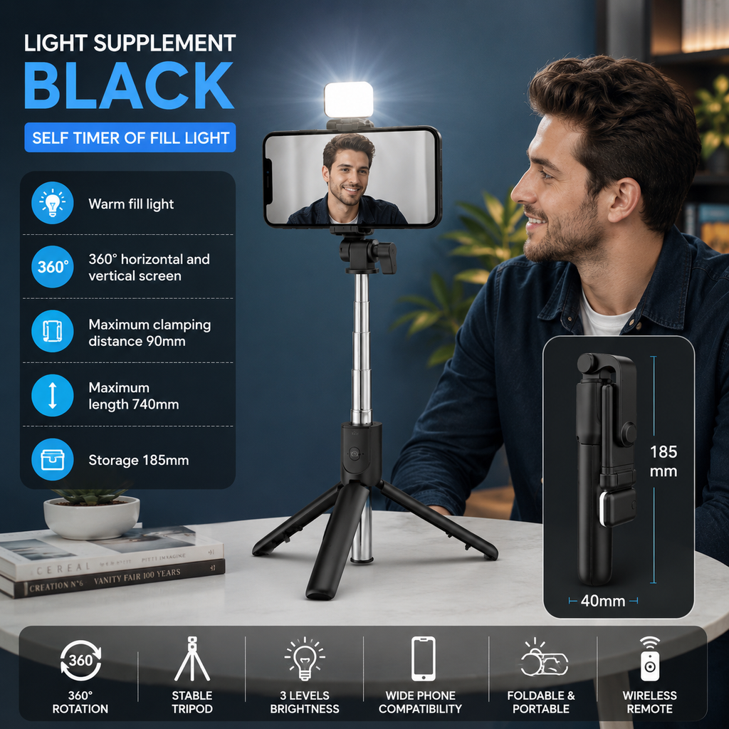 Selfie Stick, Bluetooth Extendable Selfie Stick