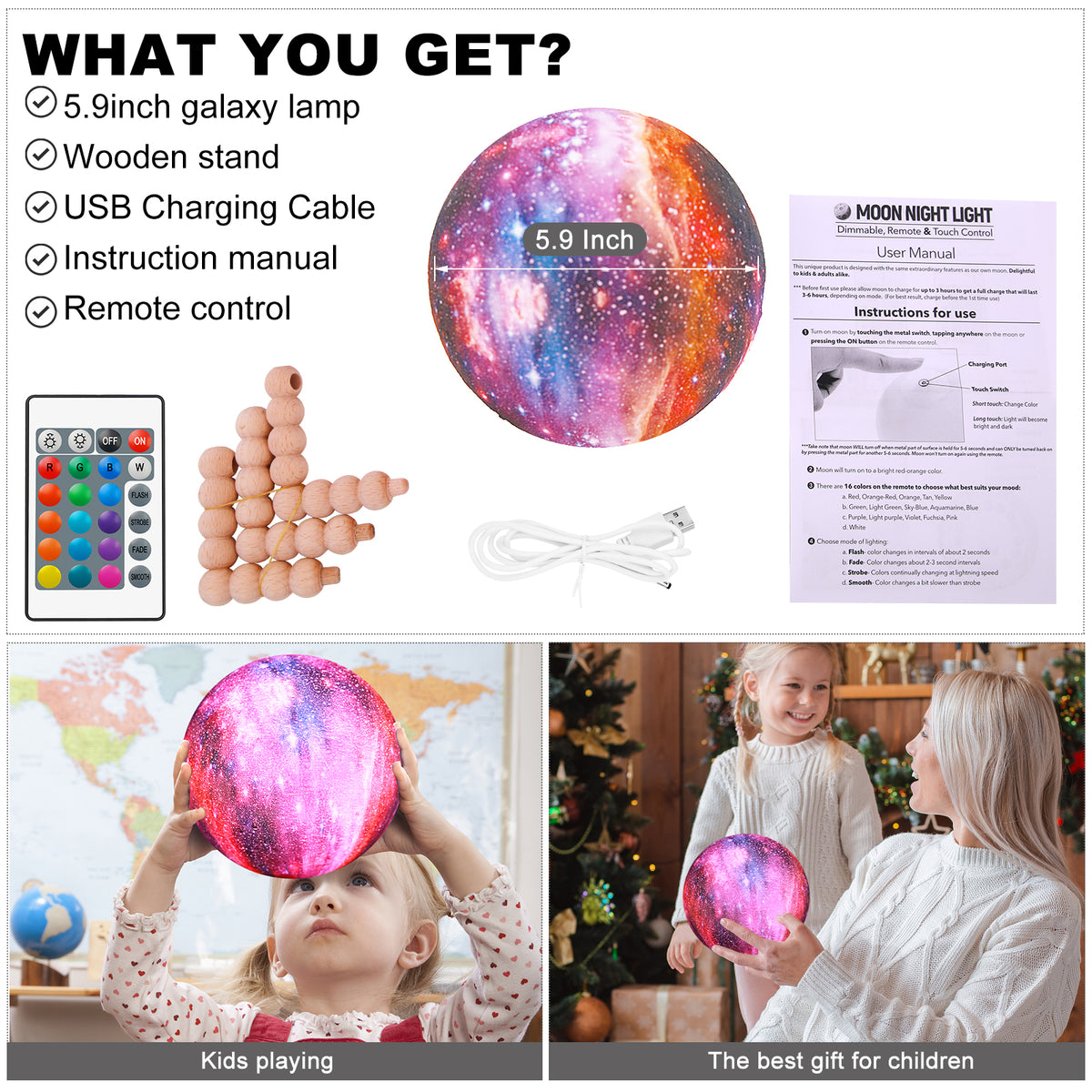 Space Moon Star Light LED