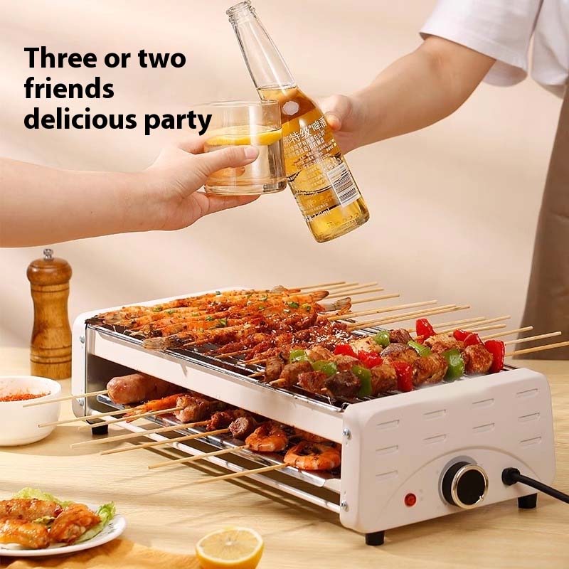Electric Smokeless Grill  Nonstick Indoor
