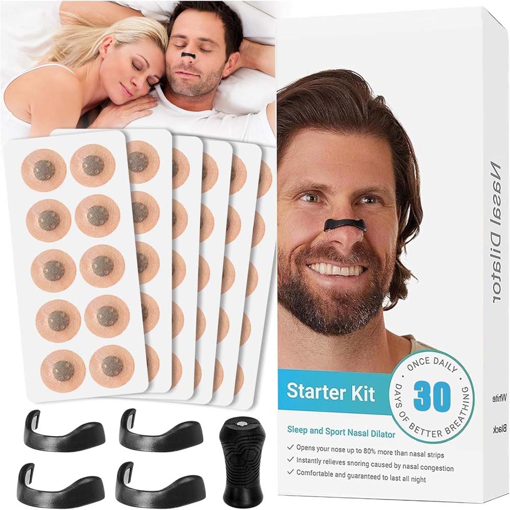 Premium 30 Pairs Anti-Snoring Magnetic Nasal Strips