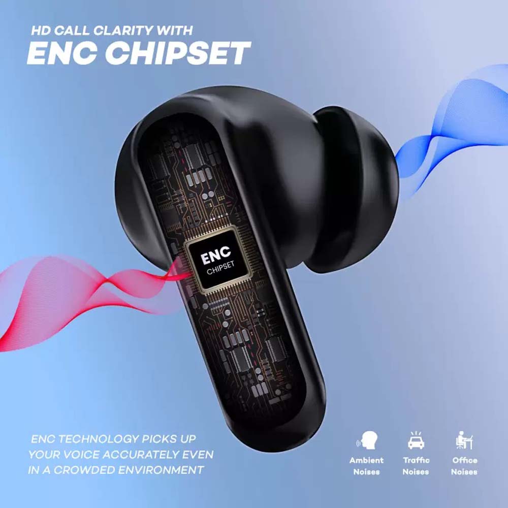 TWS Wireless Earbuds with ENC, V5.1