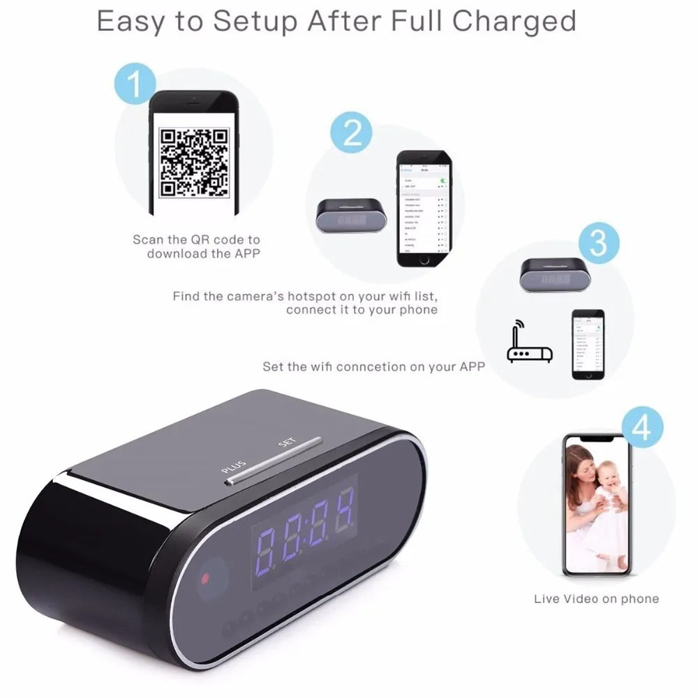 Wireless WiFi Table Clock