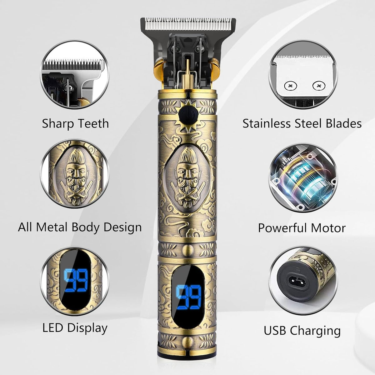 YACD D-044 Cordless Hair Clipper