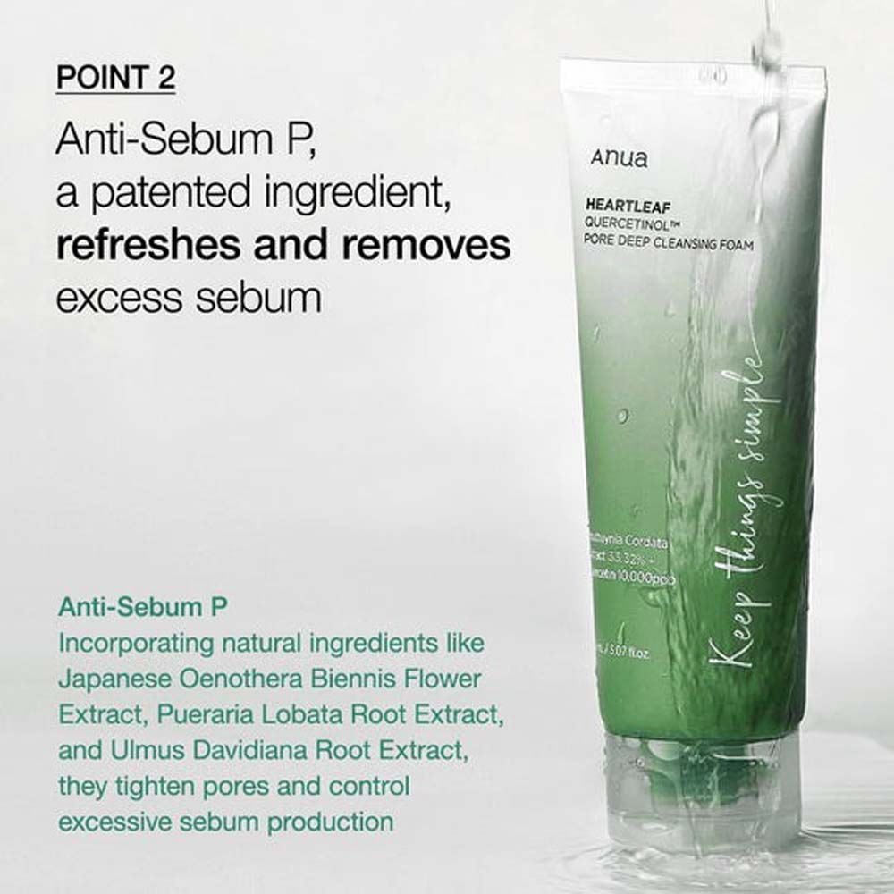 ANUA Heartleaf Quercetinol Pore Cleansing Foam