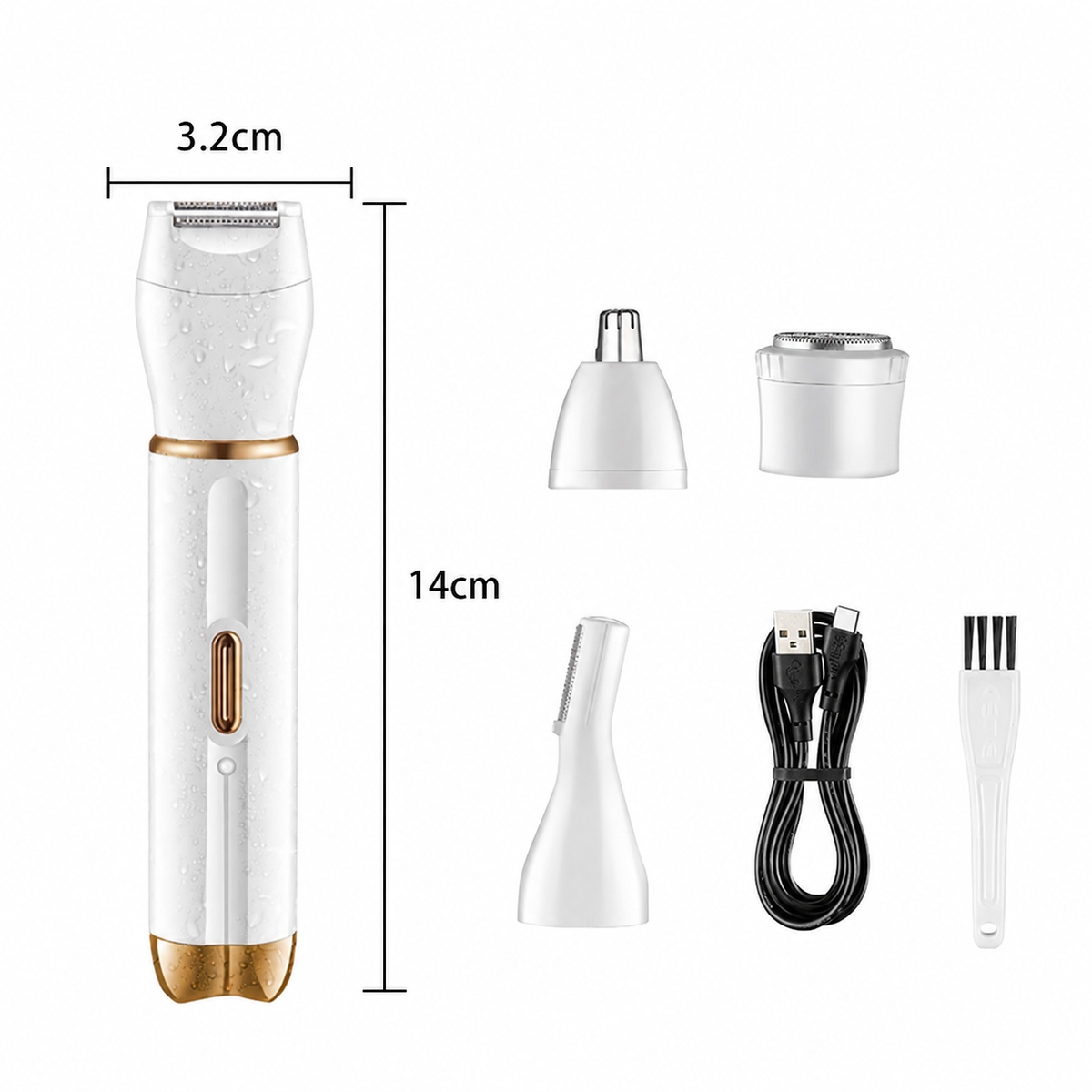 Rechargeable Women's Epilator & Electric Hair Remover with Lady Shaver