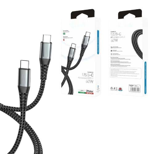 6ft USB C to USB Type C Cable, 60W PD Quick
