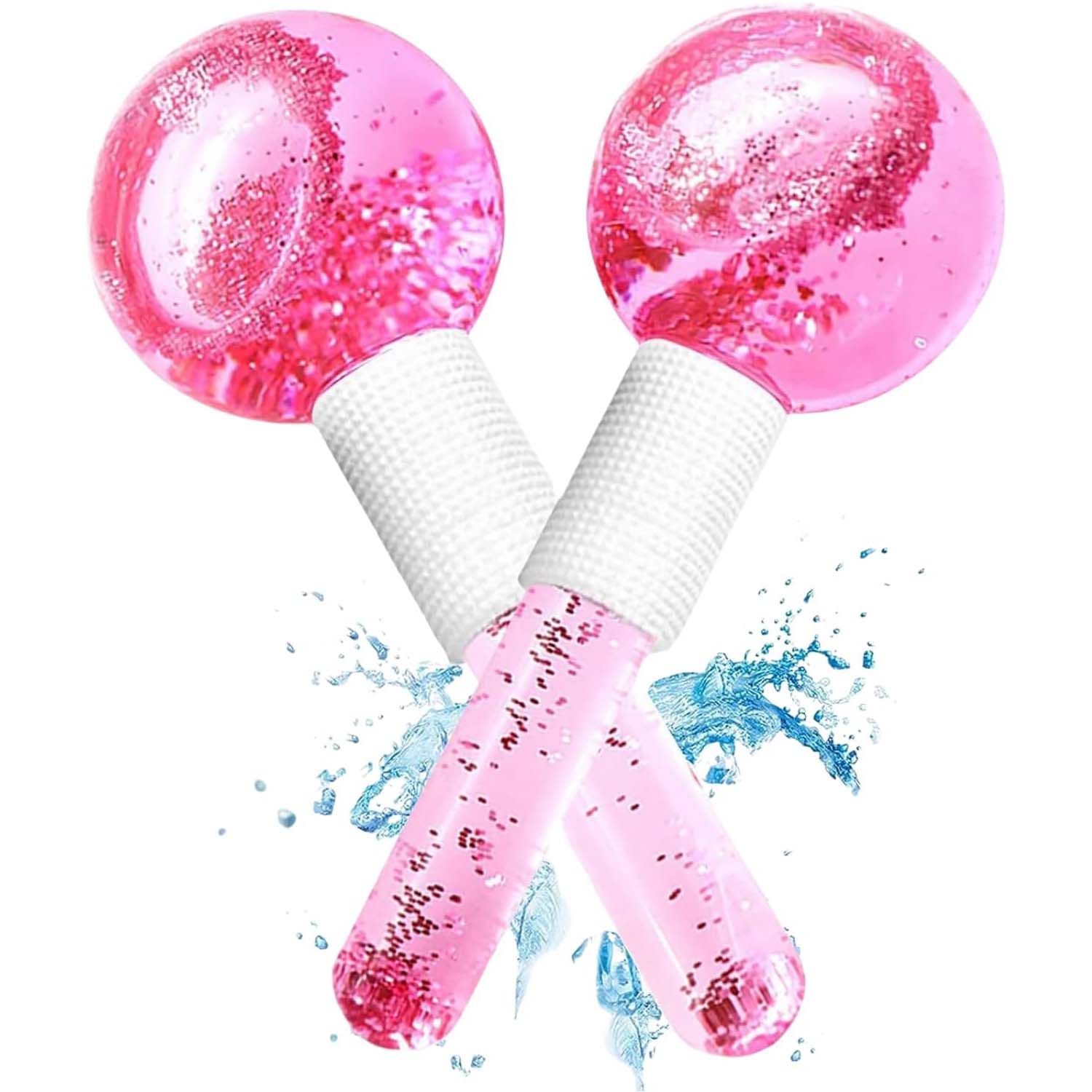 2-Pcs Facial Ice Globes. Cryo roller balls to reduce puffiness