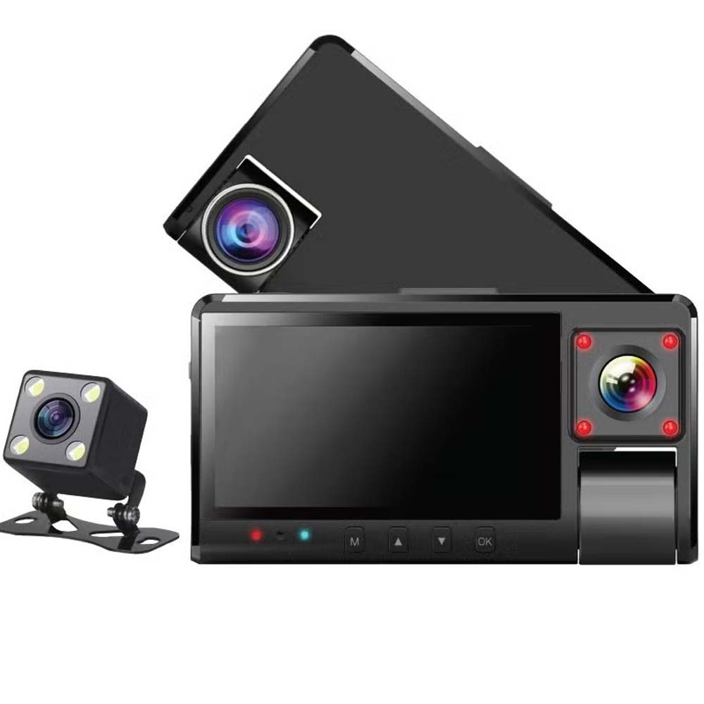 DX-3617 3-Channel Dash Cam. Front