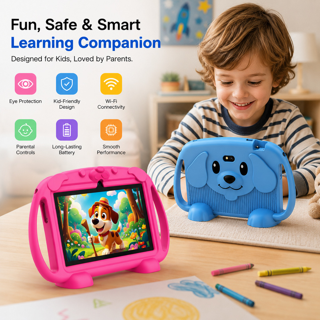 Kids Tab M80 7-Inch HD Educational Tablet with Android OS