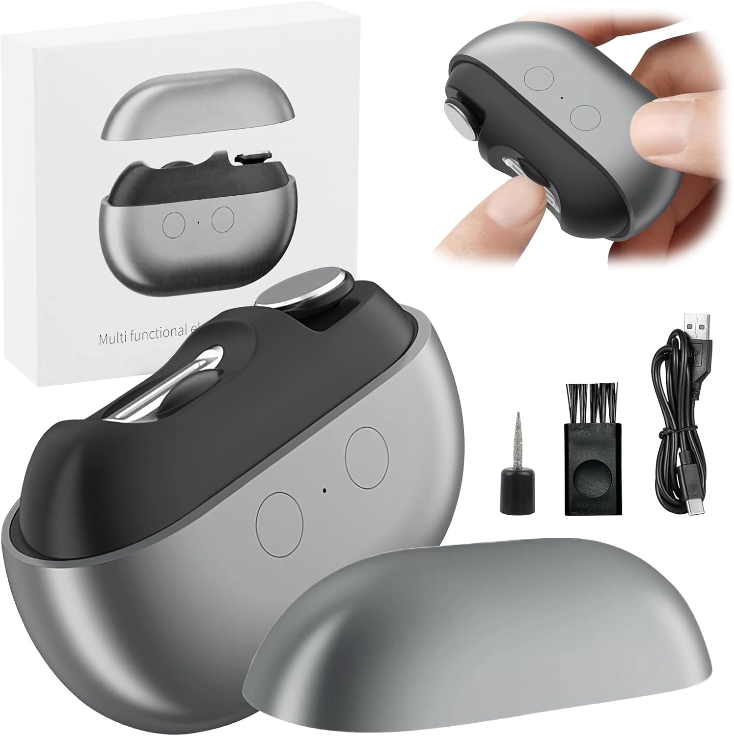 2-in-1 Electric Nail Clipper & File