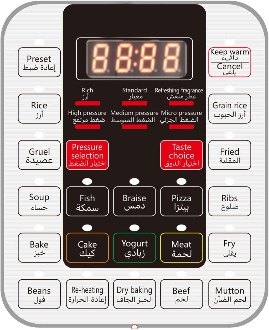 6L Electric Pressure Cooker with Programmable Cooking Controls