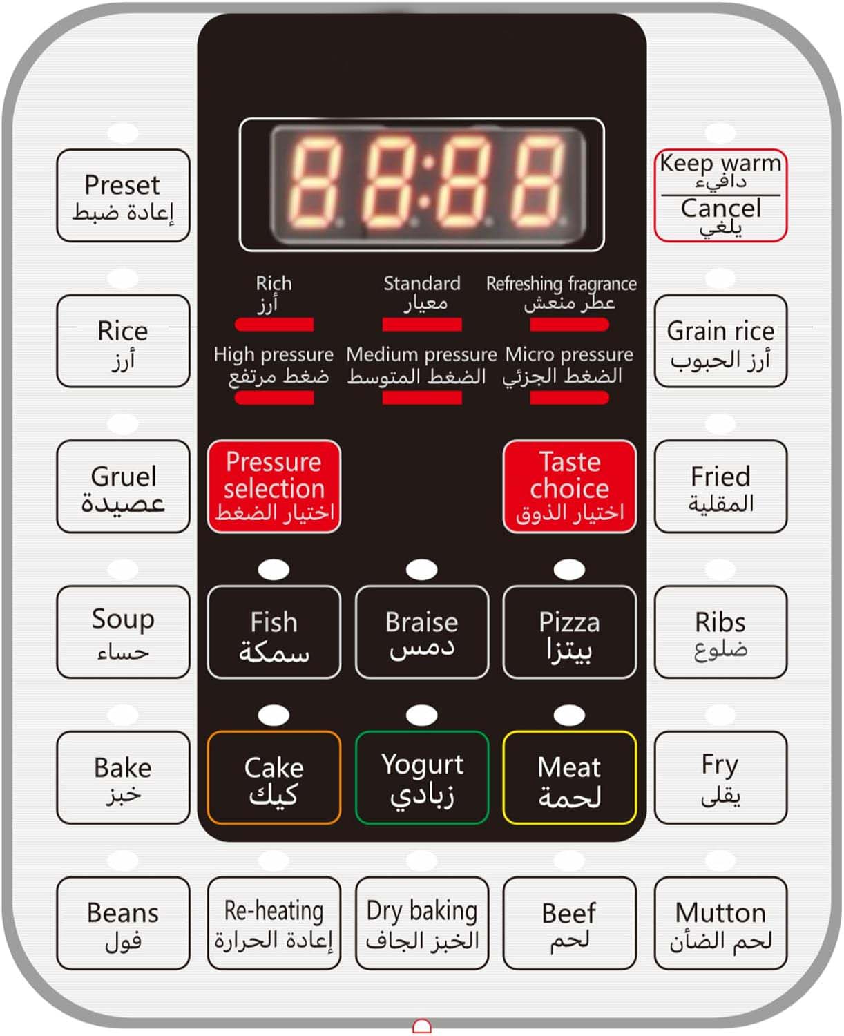 6L Electric Pressure Cooker with Programmable Cooking Controls