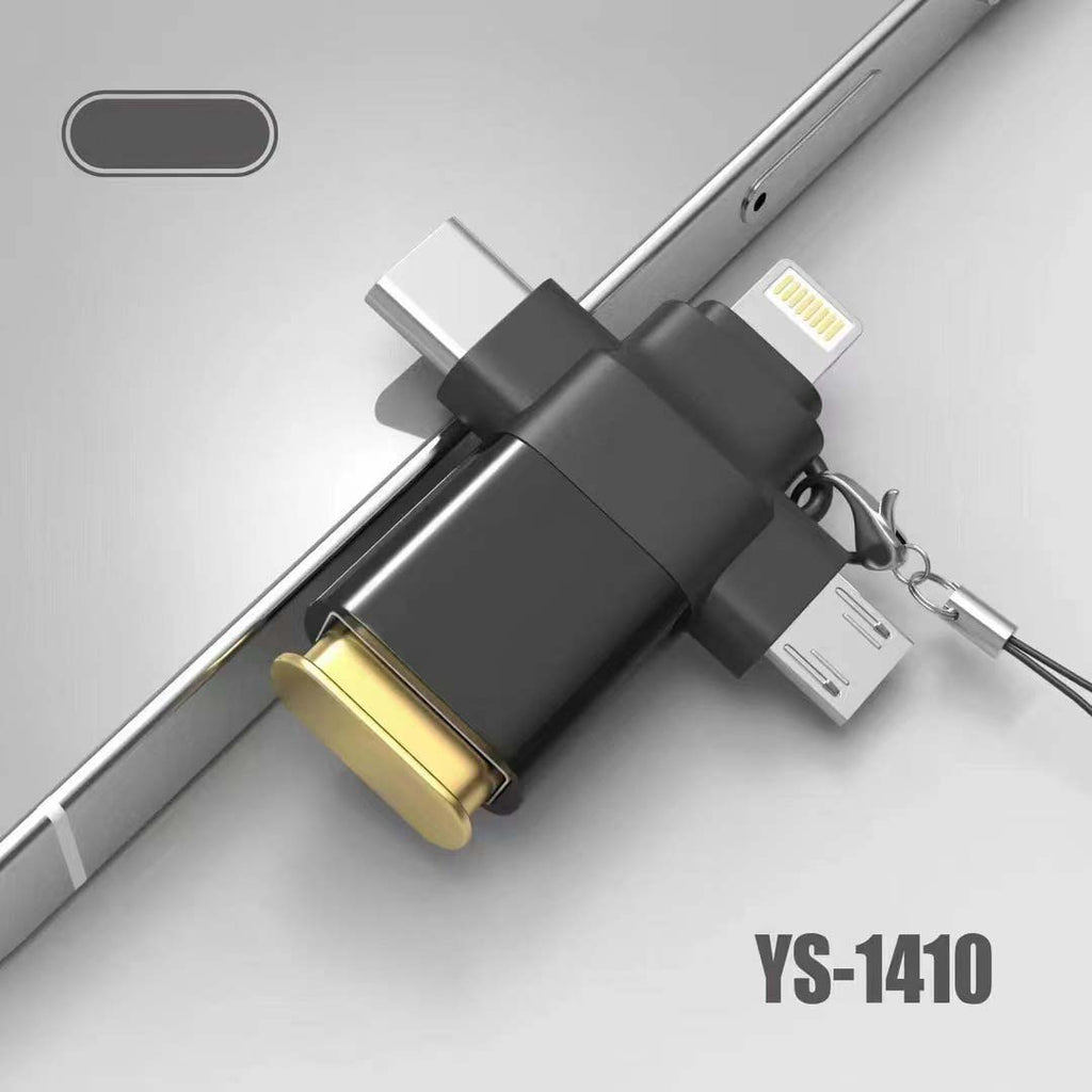 YS-1410 3-in-1 OTG Adapter USB 3.0, SD/TF