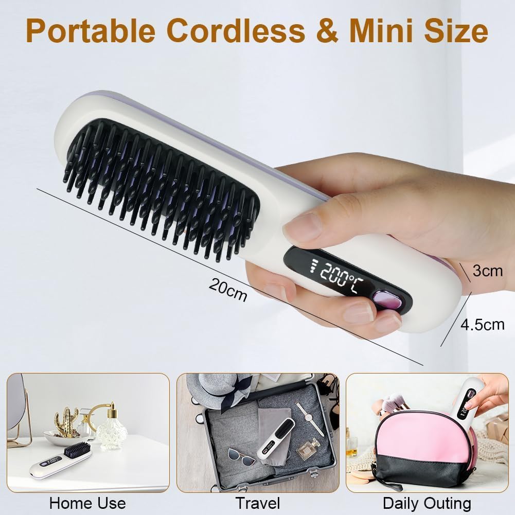 Wireless Hair Straightening Comb
