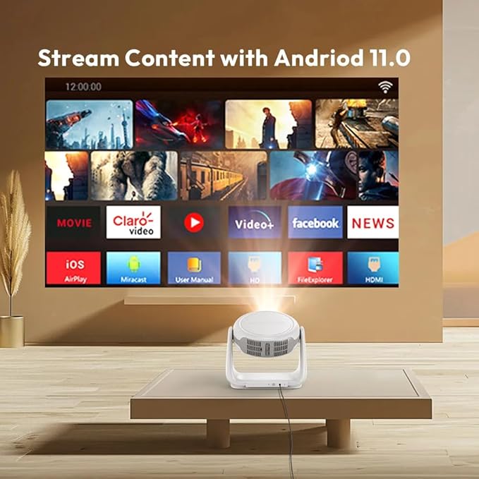 Smart Android 11.0 1080P Projector