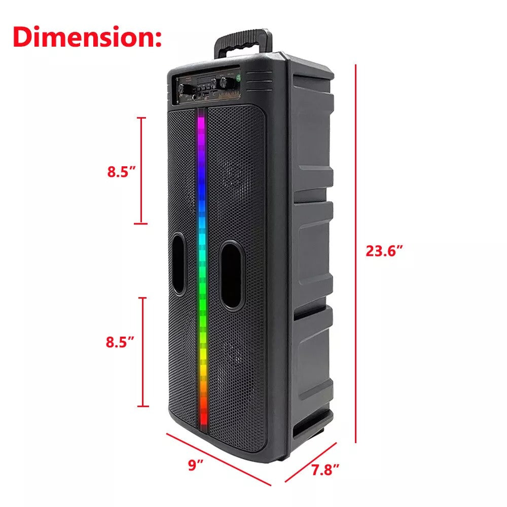Portable 8-Inch Trolley Speaker