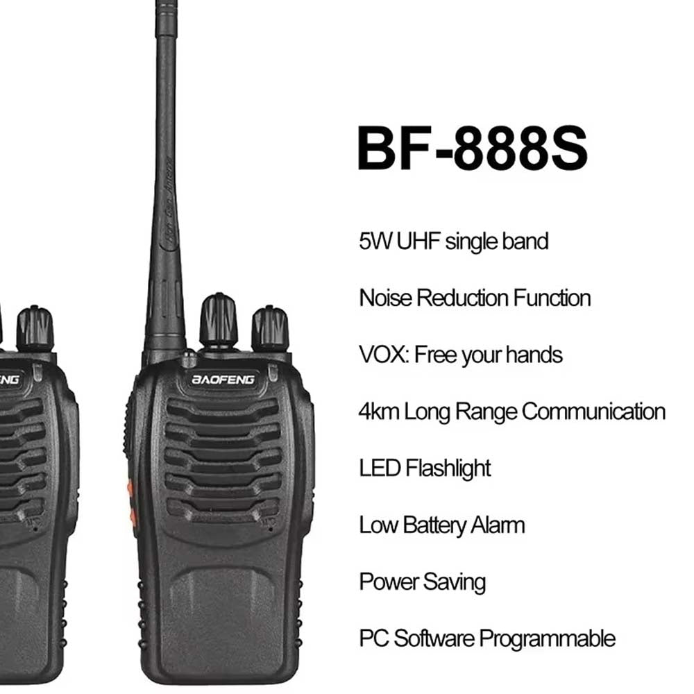 BF-888S UHF 400-470MHz Handheld Walkie-Talkie