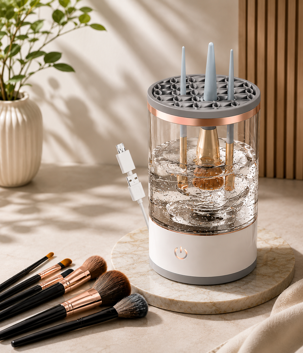 3-in-1 Automatic Makeup Brush Cleaning