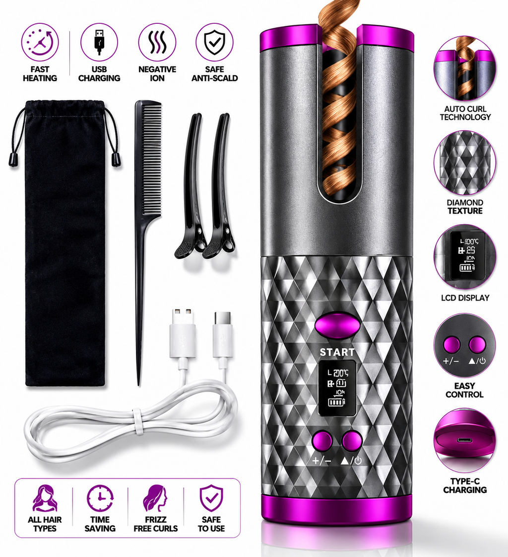 Cordless Hair Curler