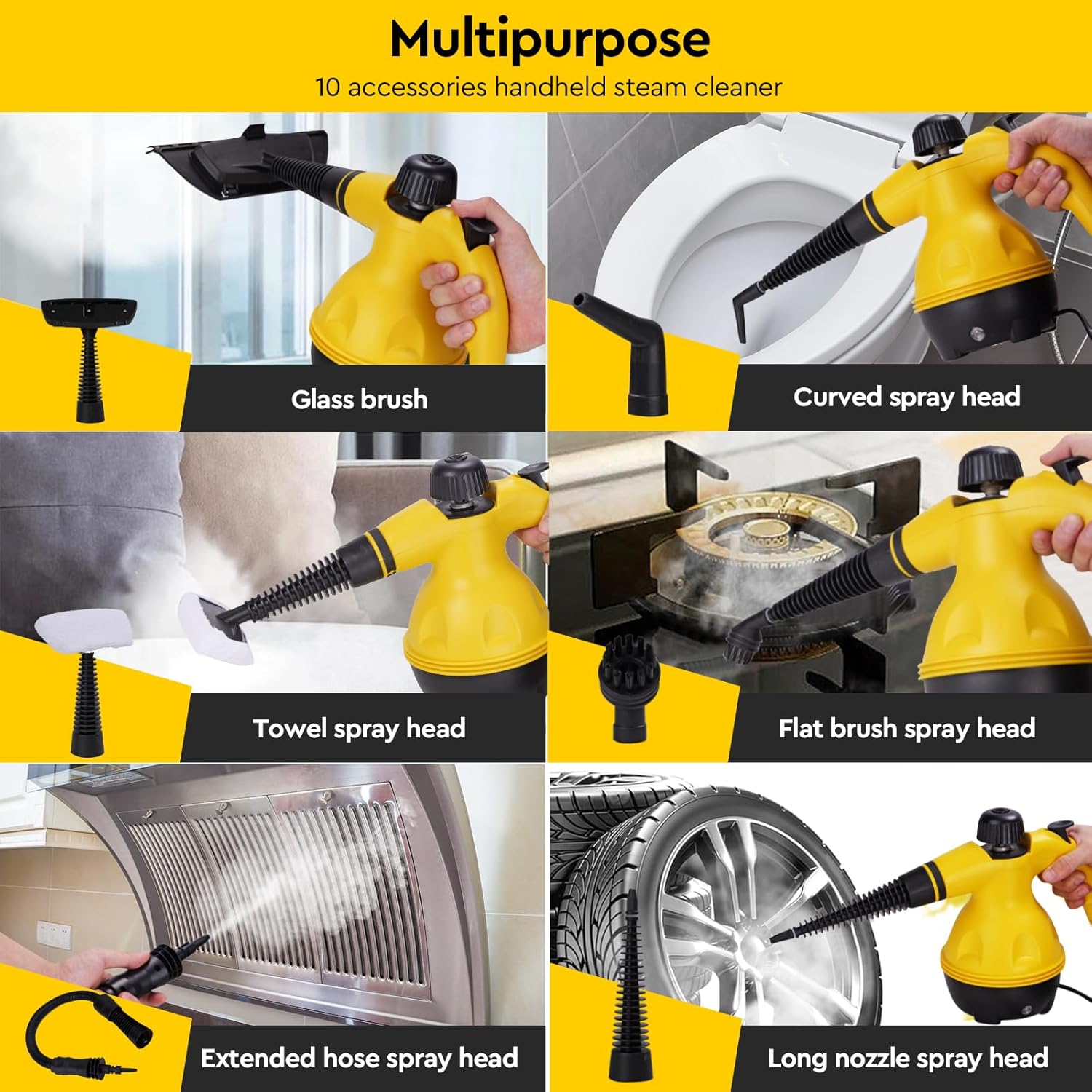 Powerful Pressurized Handheld Steam Cleaner