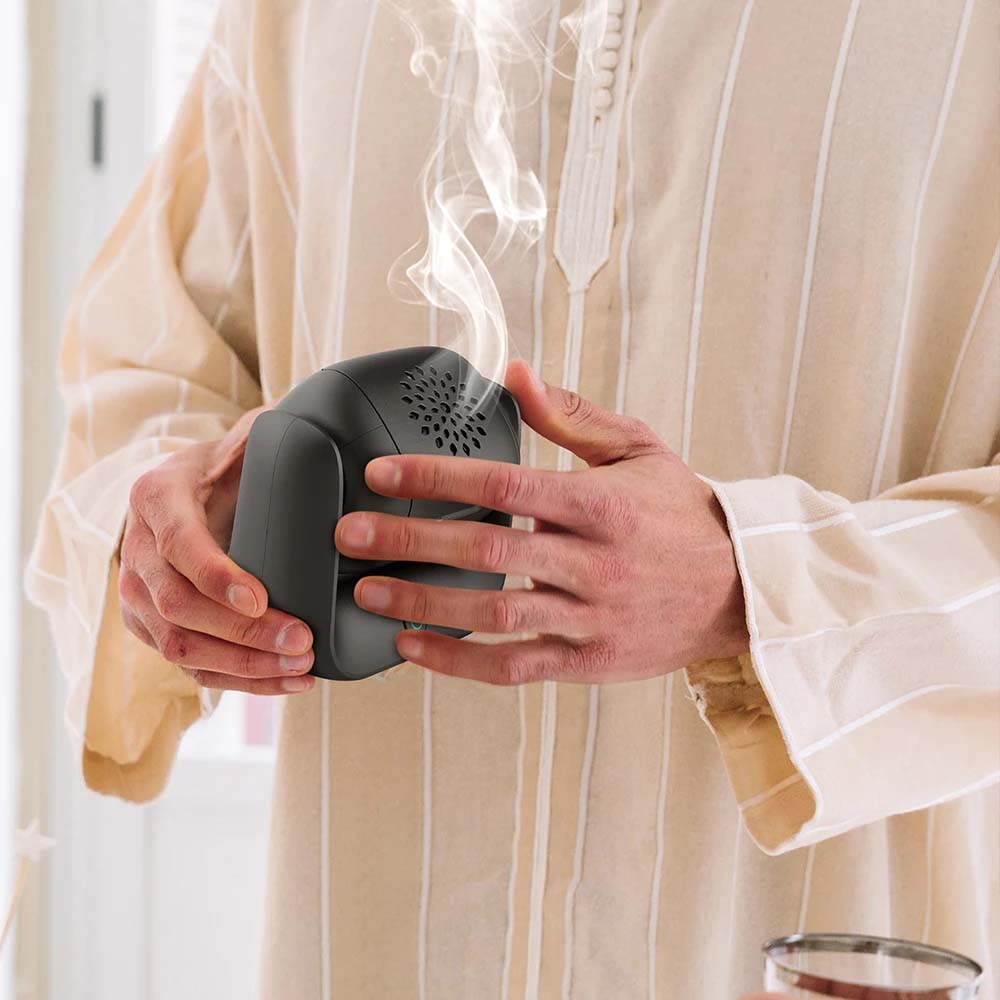 Rotational Incense Burner  90° Rotation, 1500mAh Battery,