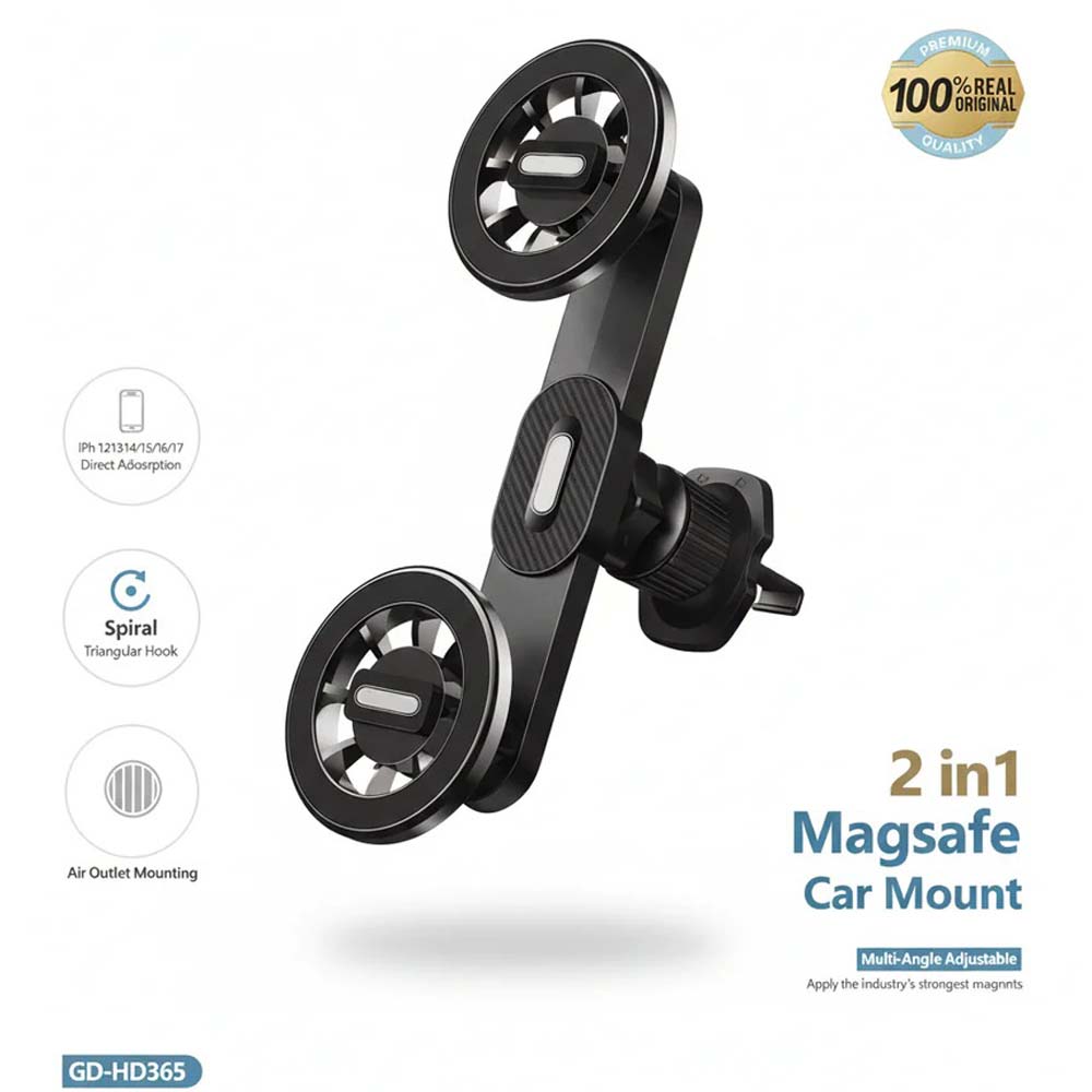 GD-HD365 2-in-1 Magnetic Car Phone Holder