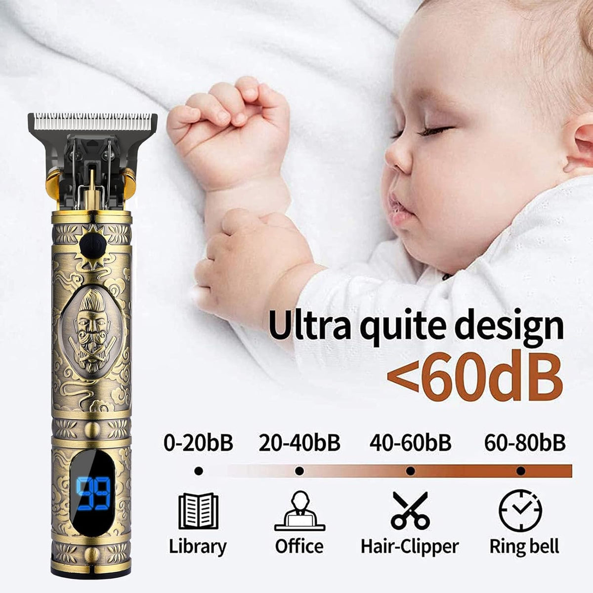 YACD D-044 Cordless Hair Clipper