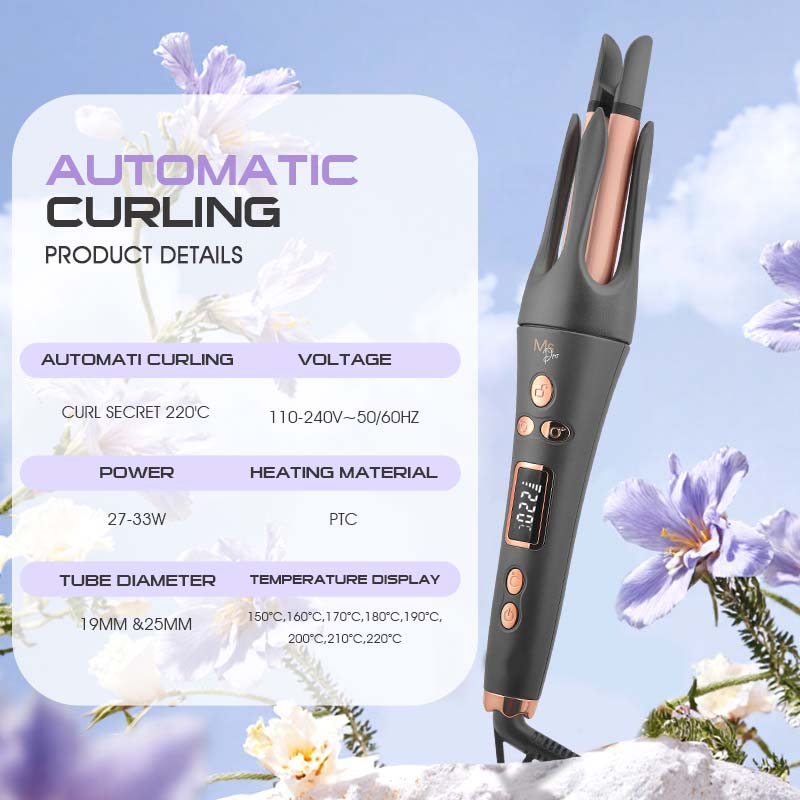 Auto Hair Curler with Ceramic-Aluminum