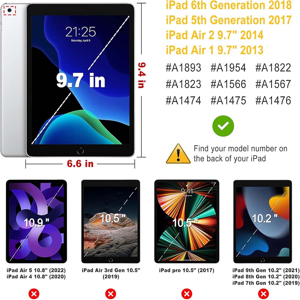 360° Rotating Case for iPad Air 1&2