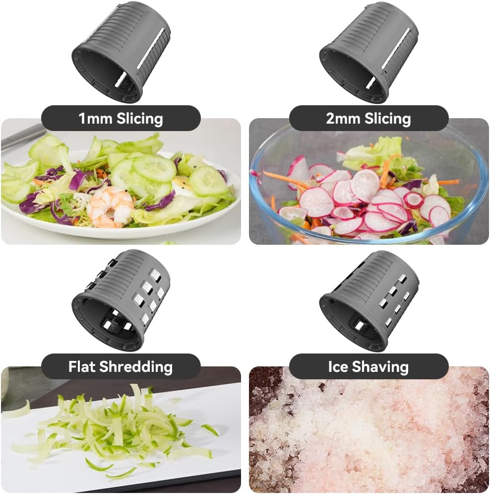 Electric Salad Shooter Cordless Rechargeable Vegetable Cutter