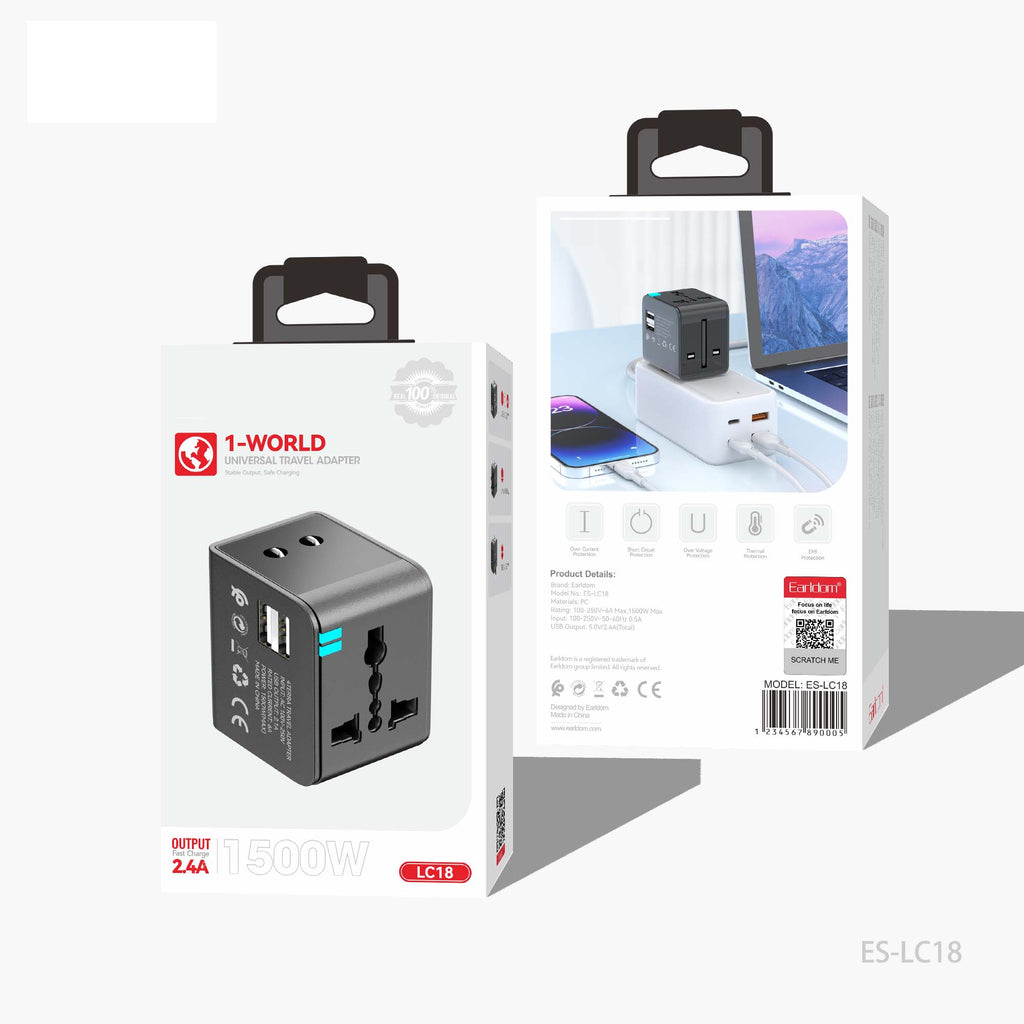 Universal Travel Adapter - Worldwide Mobile