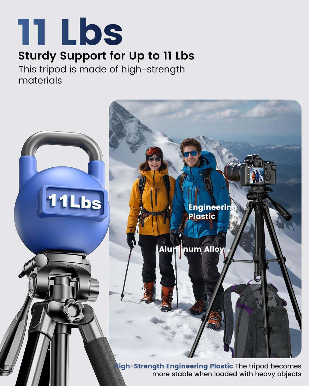 2-in-1 Aluminum Camera Tripod