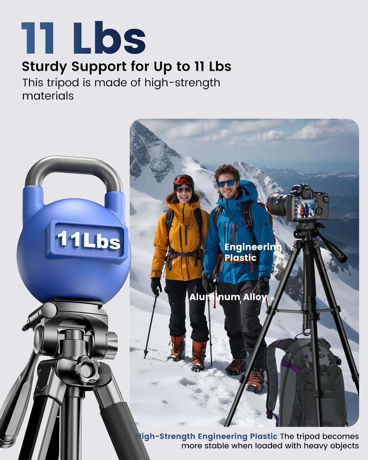 2-in-1 Aluminum Camera Tripod