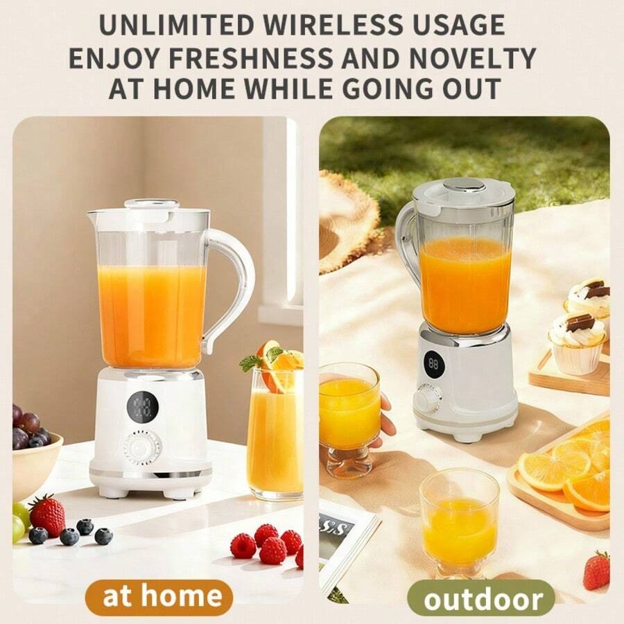 Portable USB Rechargeable Blender with LED Display