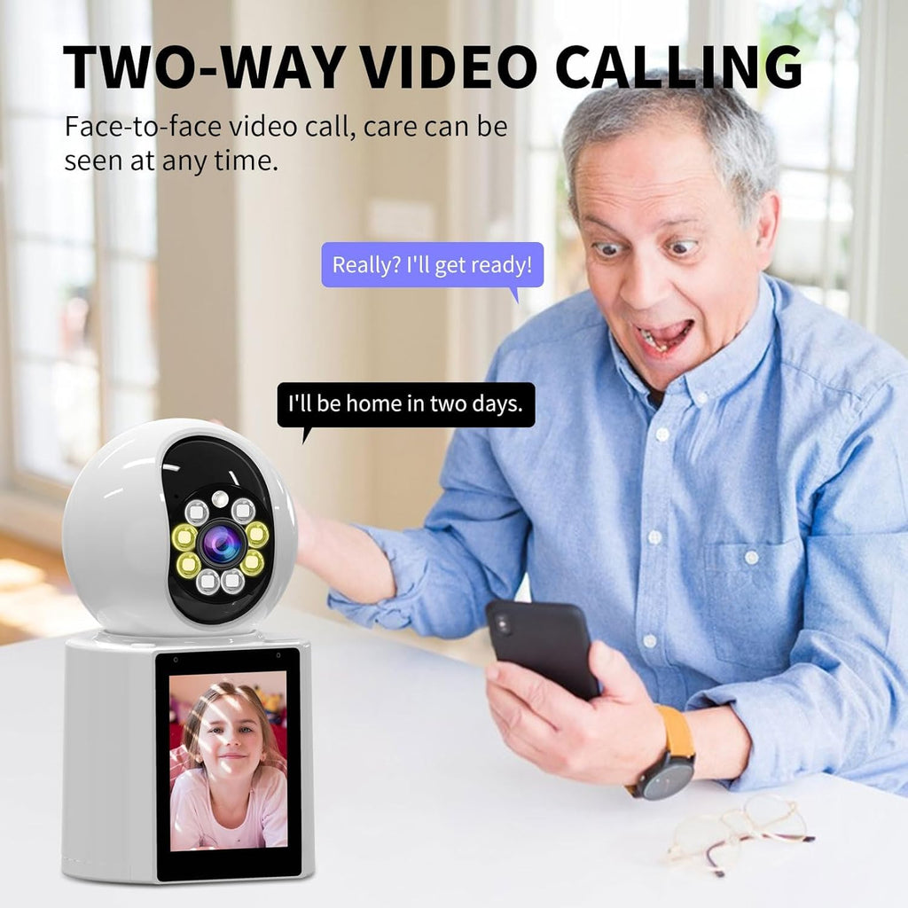 4K HD Indoor Security Camera 360° Pet